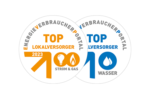 Siegel TOP Lokalversorger 2023 Energieverbraucherportal